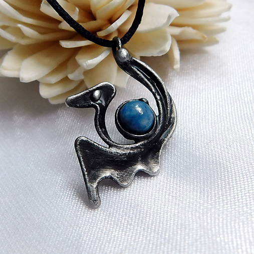 Náhrdelníky - Drak Tiamat - lapis lazuli - 18013033_