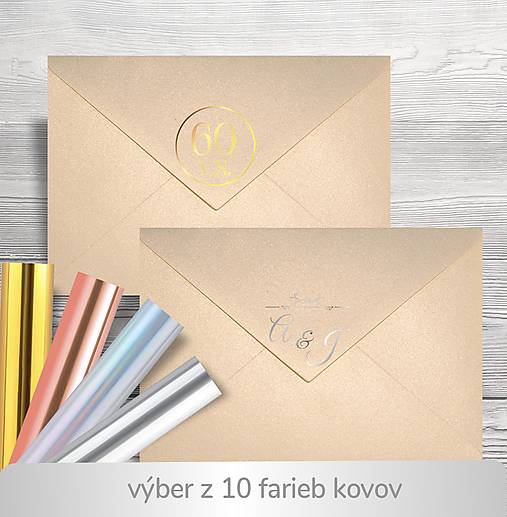Papiernictvo - zlato-ružová obálka C6 / aj s kovovým textom - 18010940_