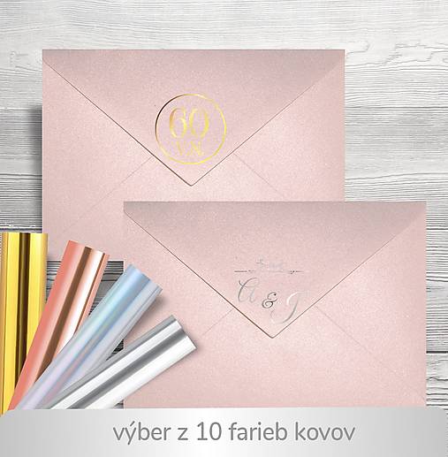 Papiernictvo - ružová perleťová obálka C6 / aj s kovovým textom - 18011038_
