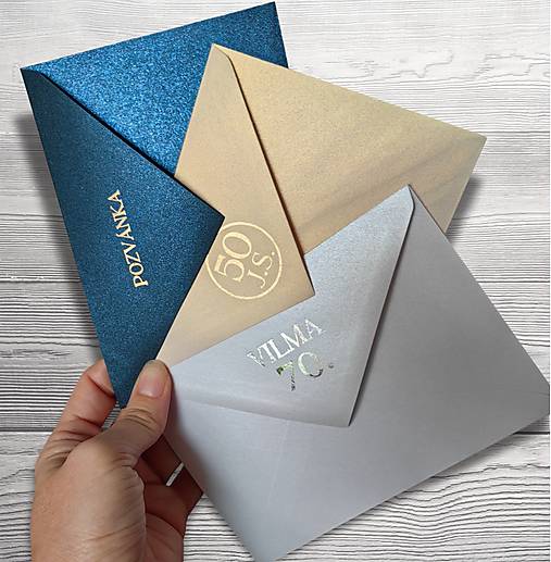 Papiernictvo - saténová obálka C6 / aj s kovovým textom - 18011089_