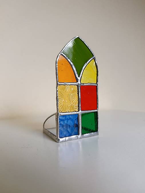 Svietidlá - Svietnik gotické okno  (Bez patiny) - 18012140_