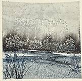 Obrazy - Akvarel - zima - 18010649_