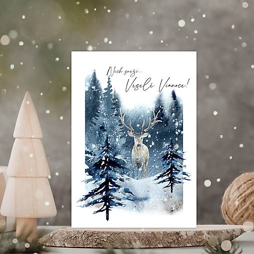 Vianočná pohľadnica - Príroda & Zima
