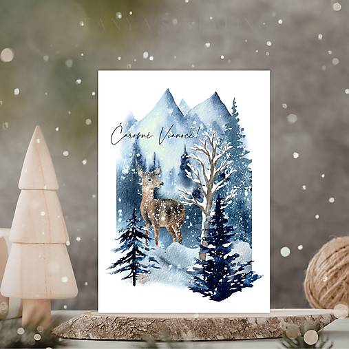 Vianočná pohľadnica - Príroda & Zima