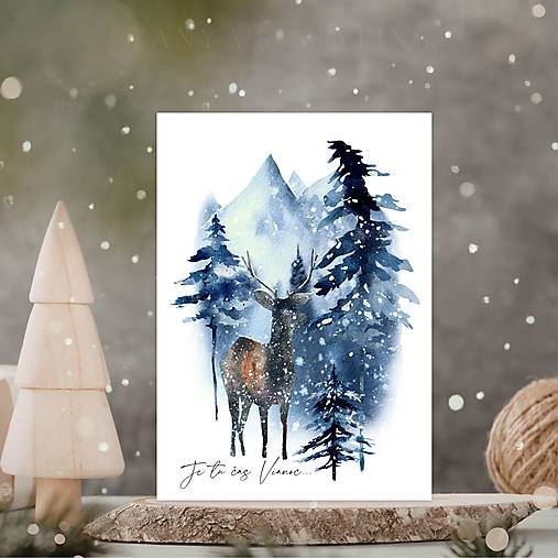 Vianočná pohľadnica - Príroda & Zima