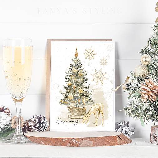 Vianočná pohľadnica - Čas vianočný...