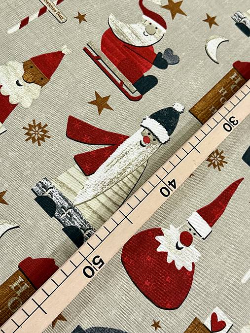 100% BAVLNA DEKOR STOF FRANCÚZSKO  / ZIMA