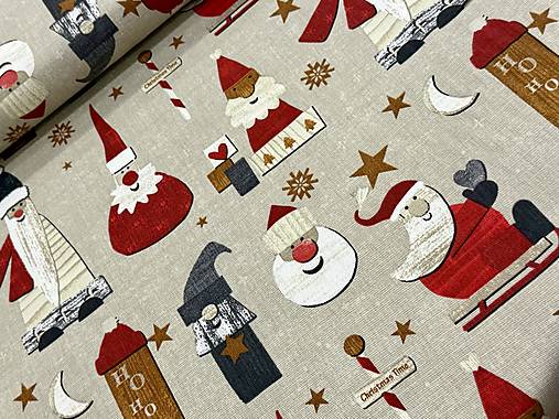 100% BAVLNA DEKOR STOF FRANCÚZSKO  / ZIMA