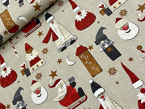 100% BAVLNA DEKOR STOF FRANCÚZSKO  / ZIMA