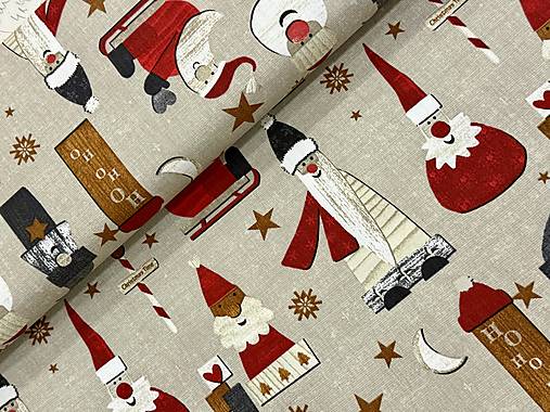 100% BAVLNA DEKOR STOF FRANCÚZSKO  / ZIMA