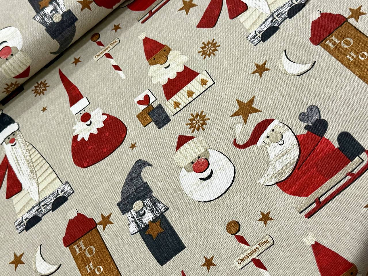 100% BAVLNA DEKOR STOF FRANCÚZSKO  / ZIMA