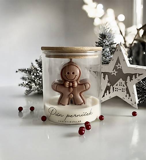 Pán Perníček - sójová sviečka
