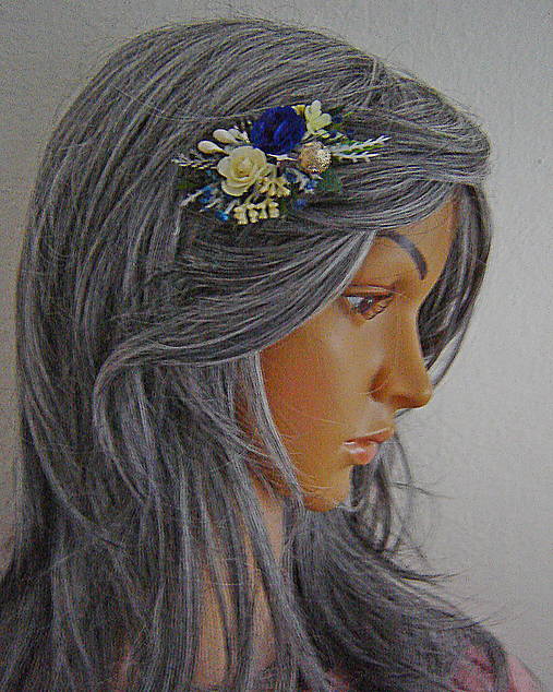 Ozdoby do vlasov - Hřebínky vánoční - 18012731_