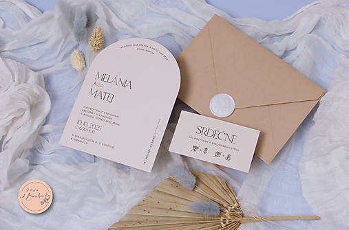 Svadobné oznámenie D#58