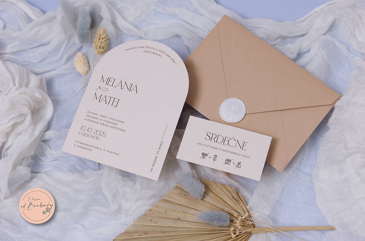 Svadobné oznámenie D#58