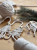  - makramé VIANOČNÁ GIRLANDA - 18011037_