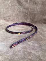 Opasky - Opasok - falový s abstraktním vzorem - užší - 18013939_