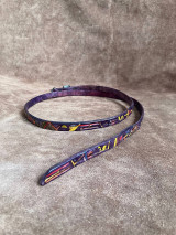 Opasky - Opasok - falový s abstraktním vzorem - užší - 18013940_