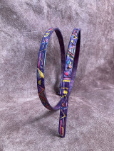 Opasky - Opasok - falový s abstraktním vzorem - užší - 18013942_