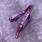 Opasky - Opasok - vínově červený s abstraktním vzorem - užší - 18013952_