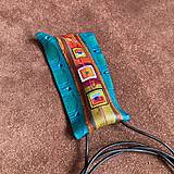 Náhrdelníky - Náhrdelník tyrkys se čtverečky - 18013972_