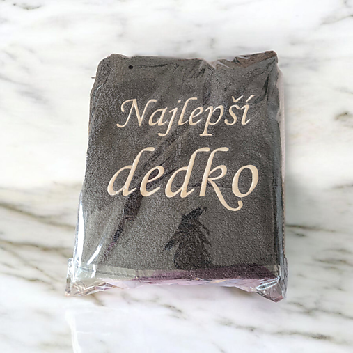 Úžitkový textil - Vyšívana osuška pre najlepšieho dedka - 18013776_