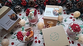 Sviečky - Šľahaná sójová sviečka Winter punch - 18013963_