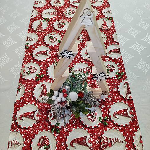 Úžitkový textil - Obrus Vianoční trpaslíkovia - 18015780_