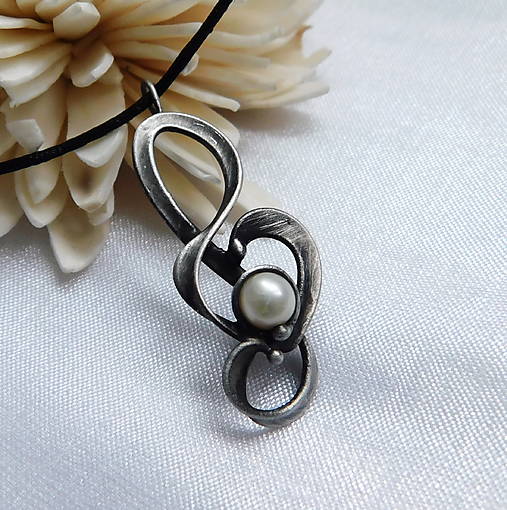 Náhrdelníky - Hudba je moja vášeň - perla - 18015454_