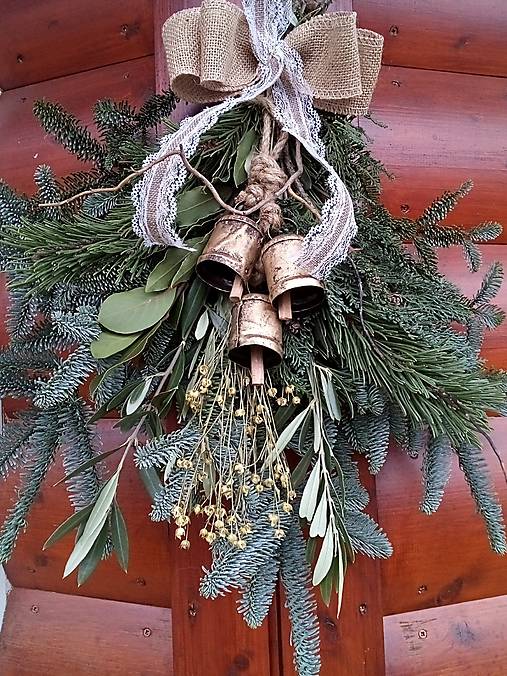 Dekorácie - Vianočná dekorácia na dvere (V.) - 18014773_