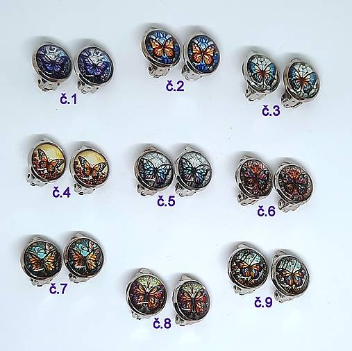 Klipsne MOTÝLE 12mm