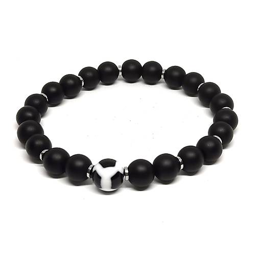 Náramok FUTBAL +ónyx a hematit