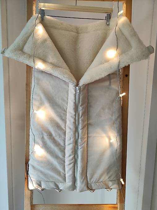 Detský textil - Vlnienka Deka a fusak DANIEL 2 v 1 100% merino Top Super wash Natural Praci kord - 18014776_