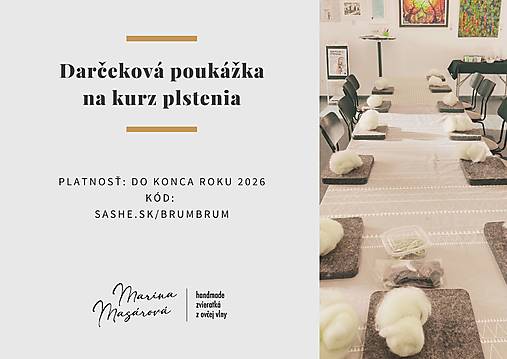 Kurzy - Darčekový poukaz na kurz plstenia v Bratislave - 18016554_