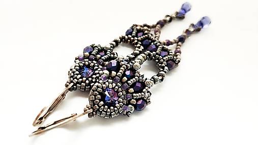 Náušnice - Náušnice "Fialový svet" - 18015388_