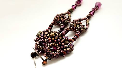 Náušnice - Náušnice "Ametystový svet" - 18016366_