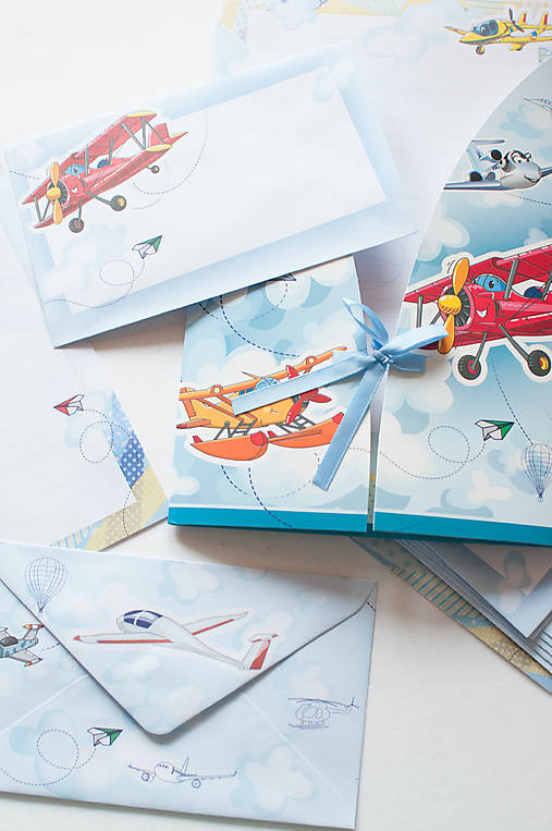 Papier - Listová sada "Letec" - 18016521_