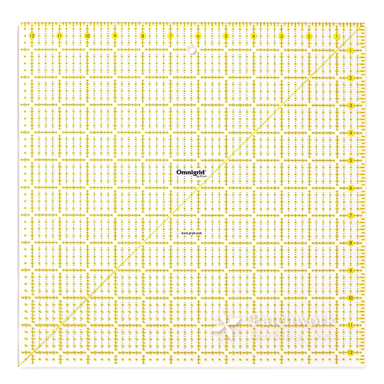Pravítko na patchwork Omnigrid 12,5 x 12,5 palcov (611 647)
