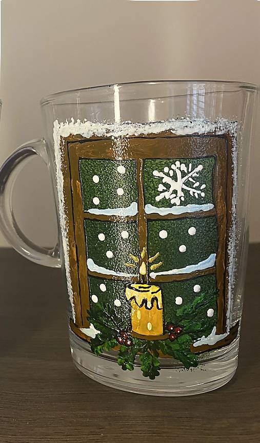 Nádoby - Maľovaný hrnček - 18015580_