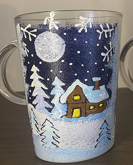 Nádoby - Ručne maľovaný hrnček - 18015609_