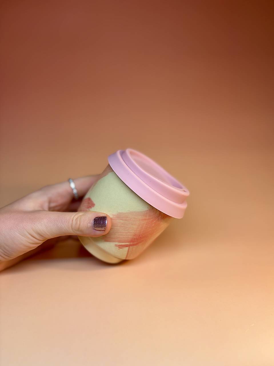 Keramický travel cup Pink