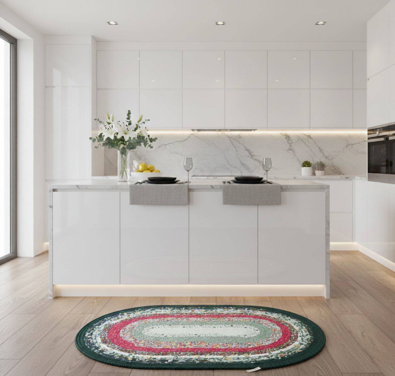 Jelly-Roll koberec Plentiful - červený