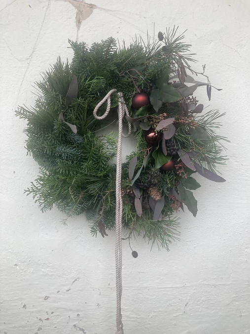 Dekorácie -  Veniec 'Medené Vianoce' - 18016436_