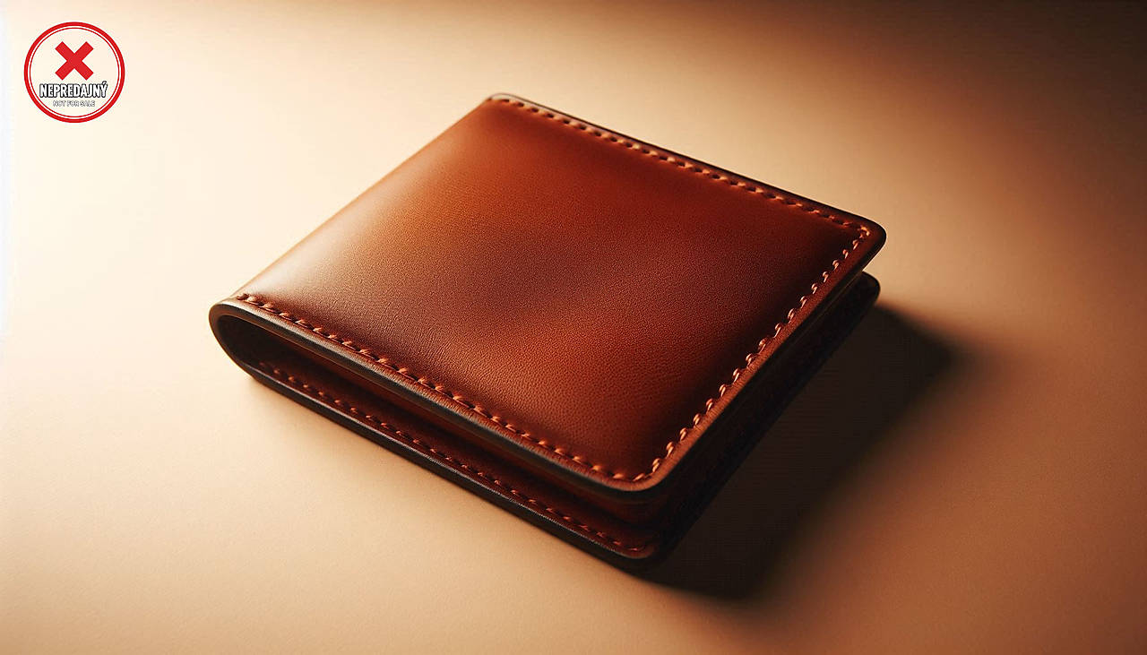 Minimalistická kožená peňaženka
