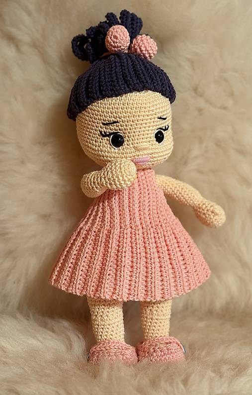 Hračky - Bábika v ružových šatách - 18019465_