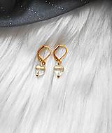 Náušnice - Srdiečka pre malé slečny- náušnice detské (pozlátené opálový pokov) - 18018353_