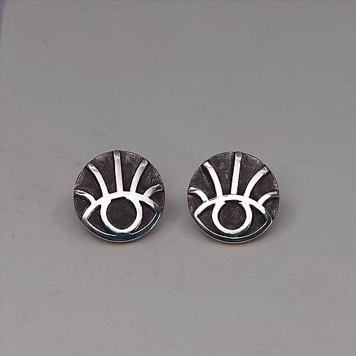 Náušnice - Náušnice zo striebra - Očká01 - 18018157_