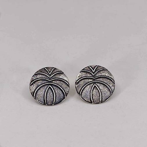 Náušnice - Náušnice zo striebra - Pruhy04 - 18018221_