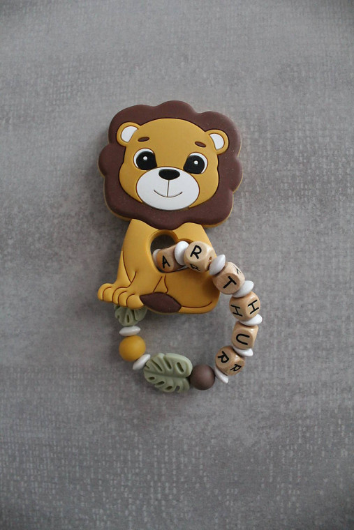 Hračky - Hryzadlo s menom Levík - 18018551_