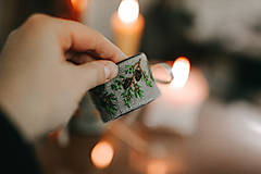 Náramky - Vyšívané ľanové náramky - 18018126_